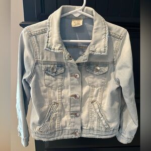 Zara Little Girls' Light Blue Denim Jacket
